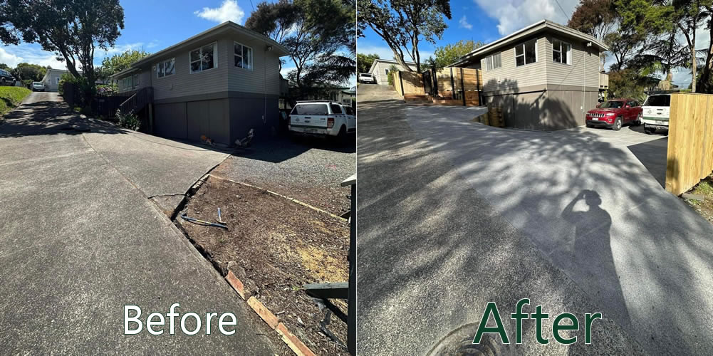 Driveway and boundary improvement