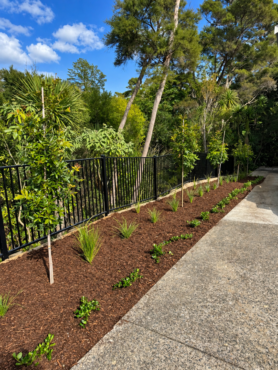 Planting and mulching project