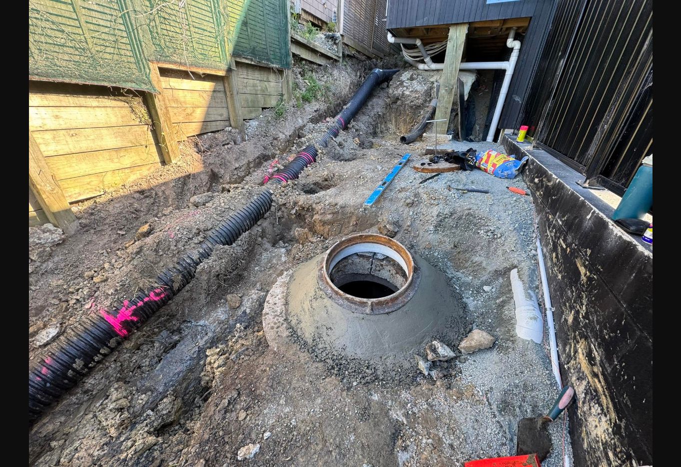 Drainage and groundwork preparation