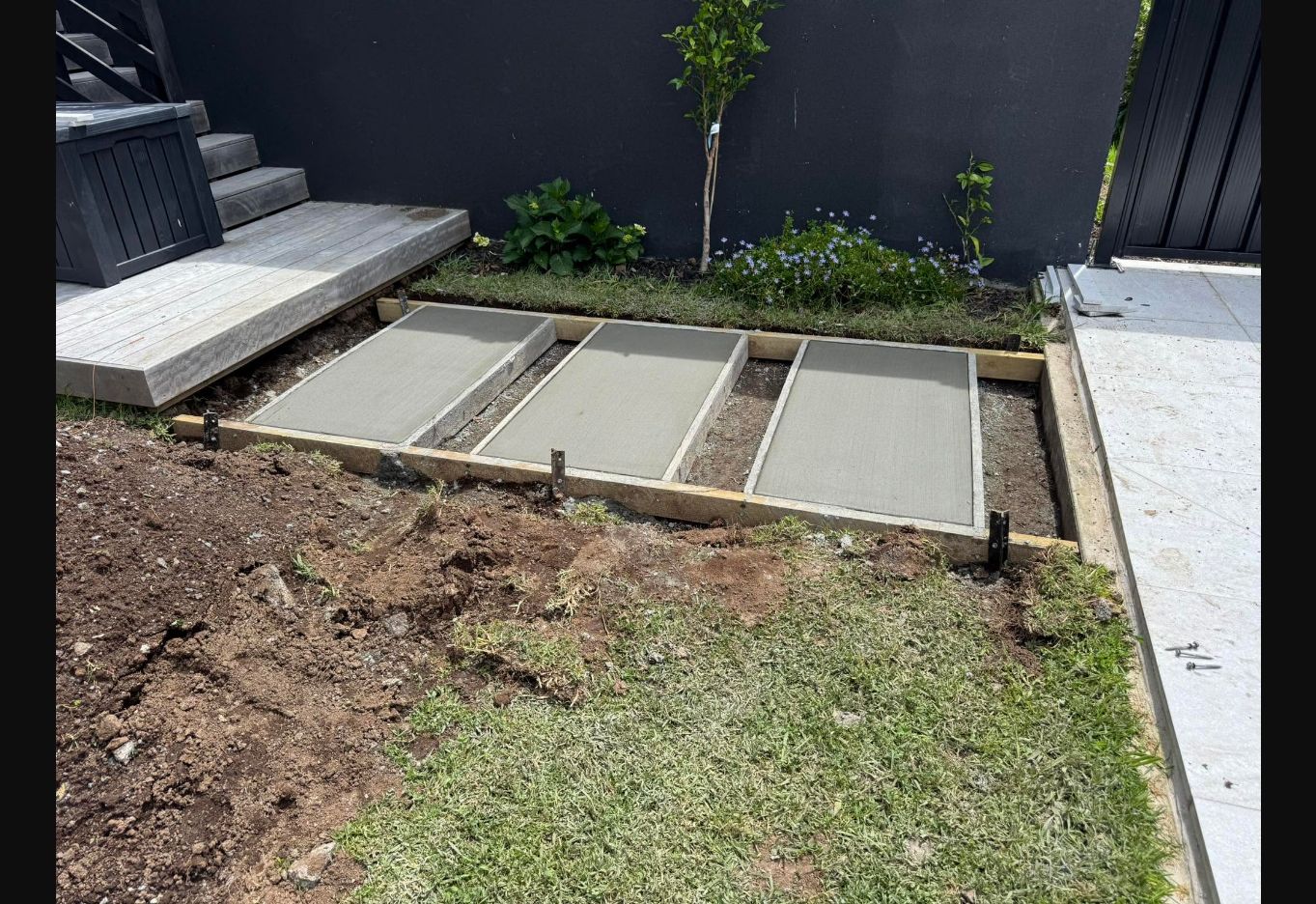 Concrete project in progress