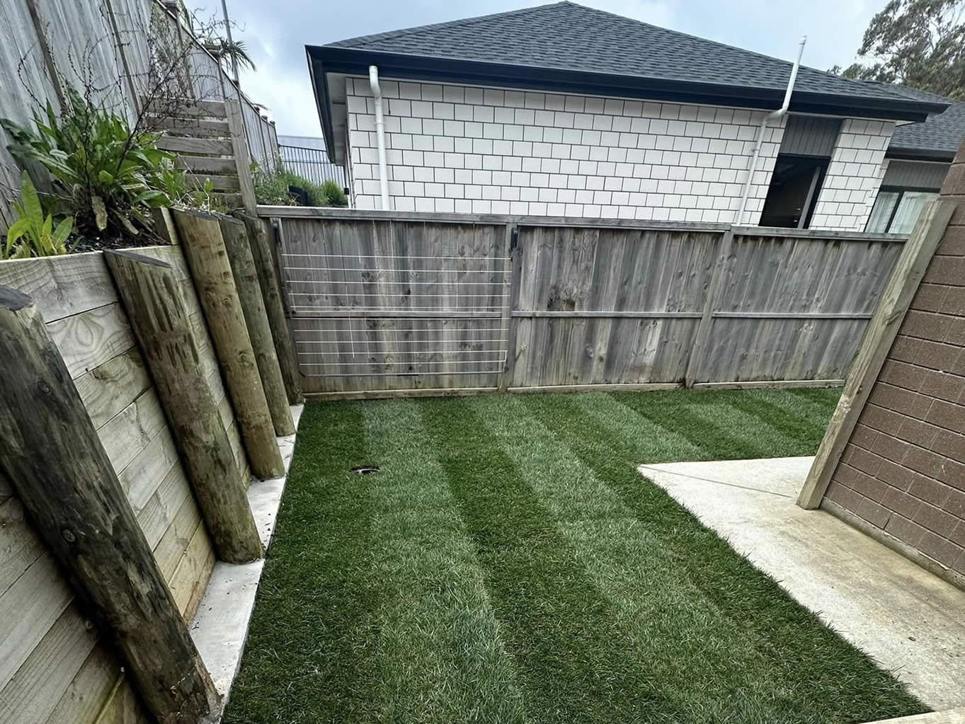 Completed earthworks project