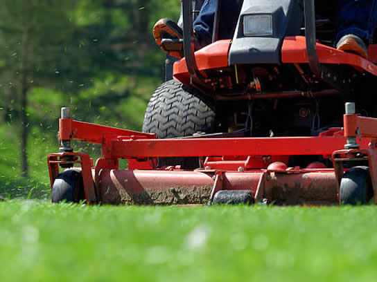 Ride-on mowing
